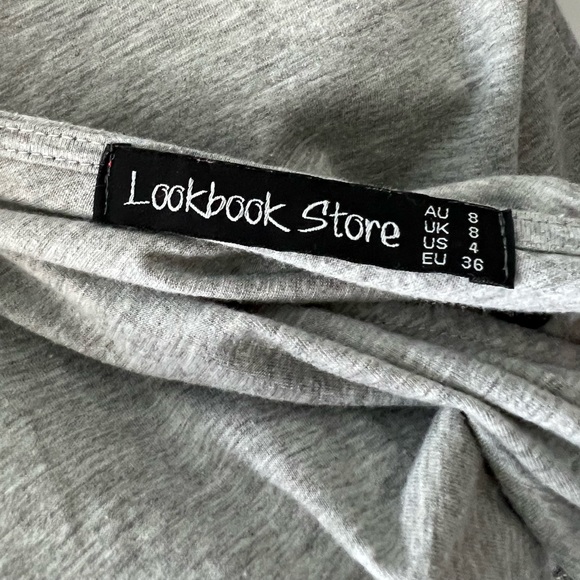 Low Front/Back Grey Long Sleeve Top - Picture 3 of 3
